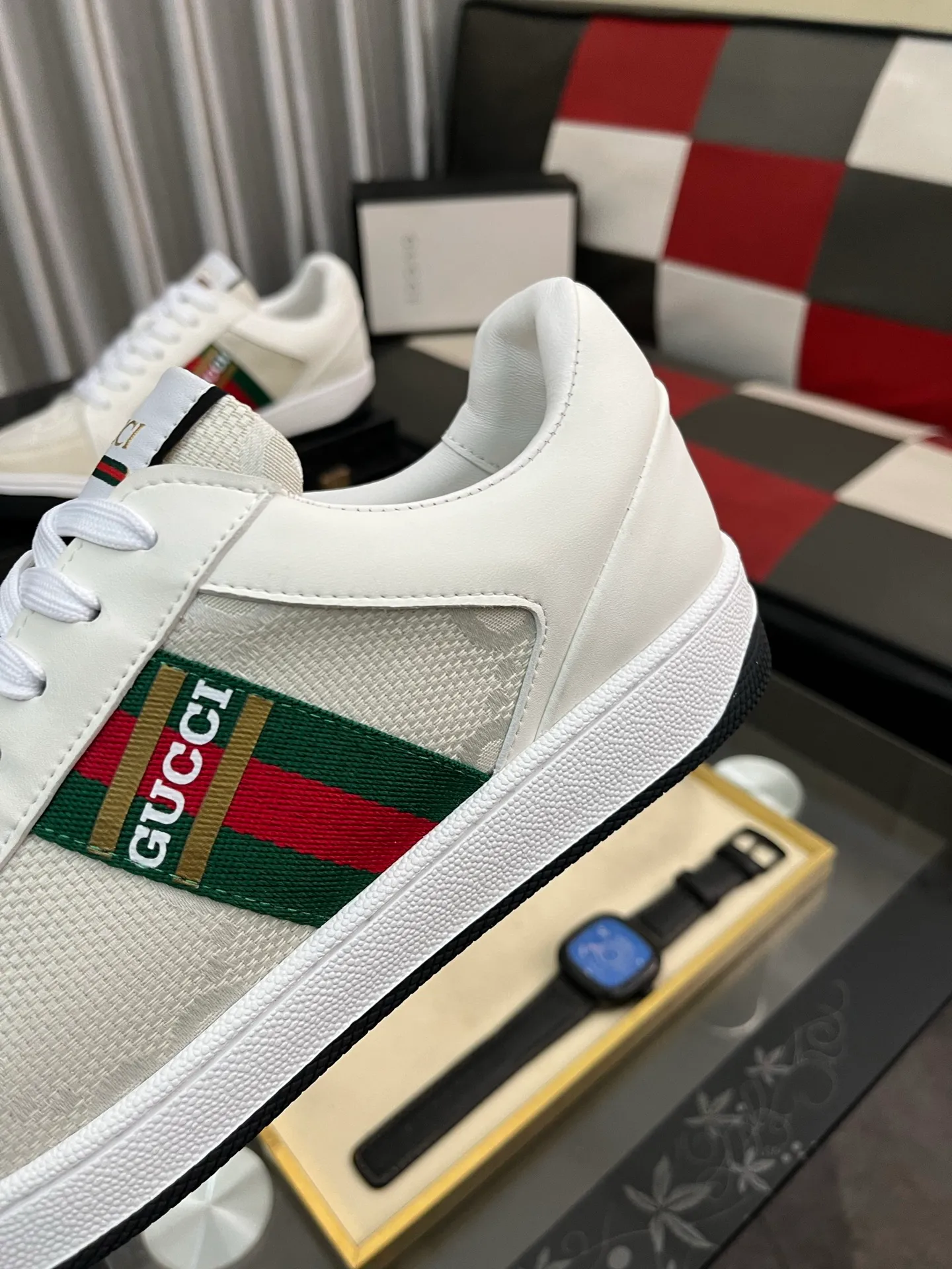Men's Men's Shoes 💰400⌚️⌚️【GUCCI】Gucci men's latest white shoe series casual shoes! The official website is built 1:1. Upper: Made of imported cowhide, with electric embroidery ➕Inner lining: Made of high-quality first-layer pigskin, soft and comfortable. Picky material selection and exquisite workmanship give you the best enjoyment. Size: 38-444️⃣Colors available